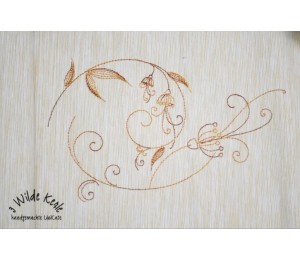 Stickserie - Flower Swirls Line Art